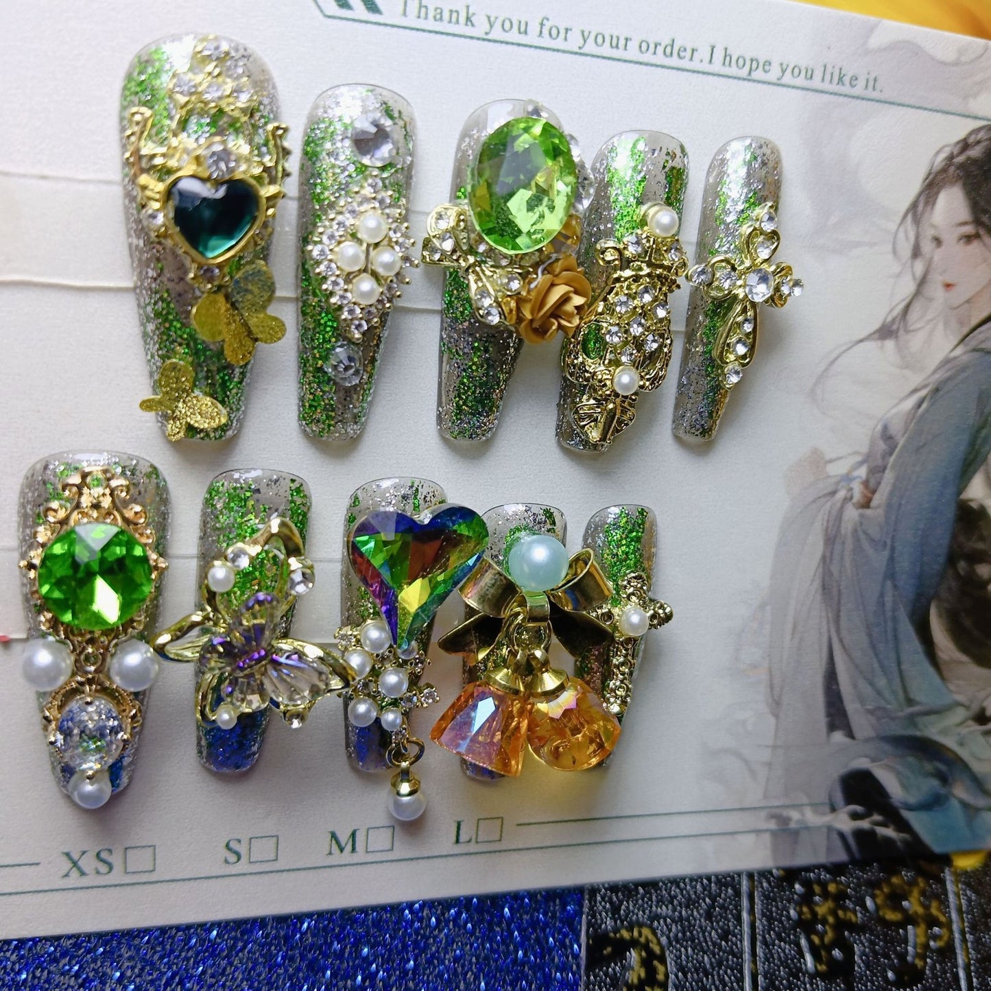 the wizard of oz high quality handmade press on nails